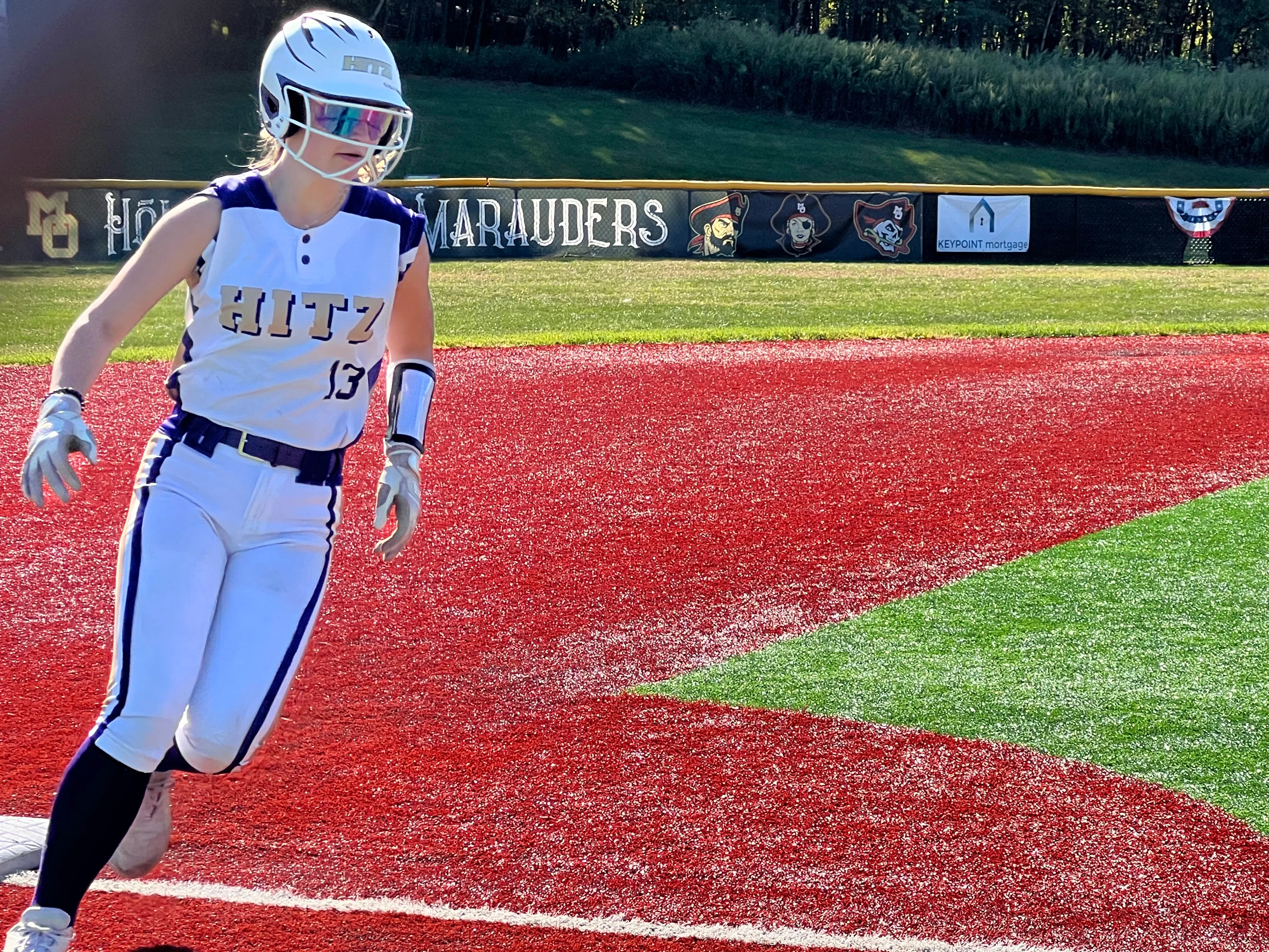 Hitter rounding the bases