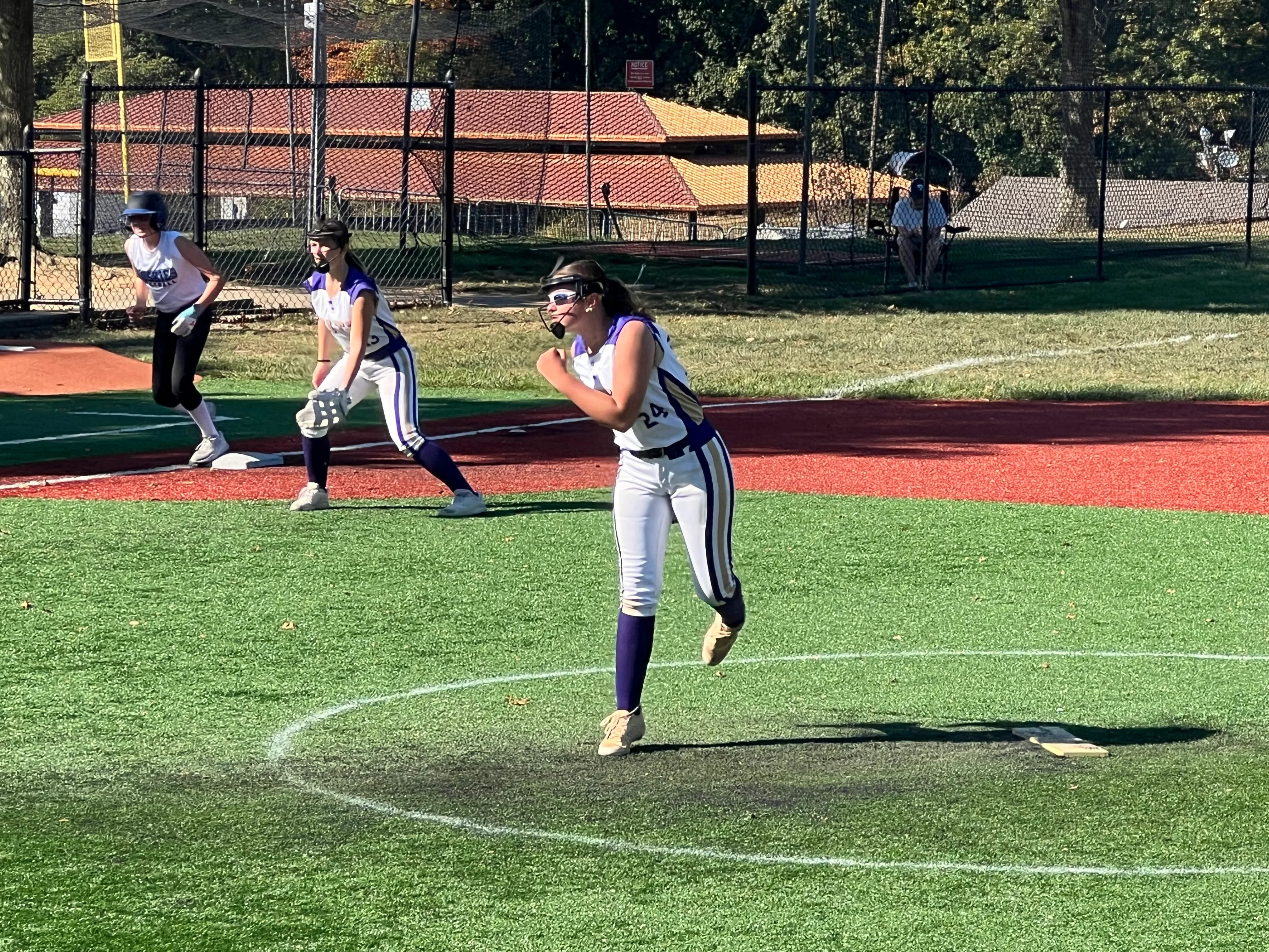 Infield ready and pitch in motion